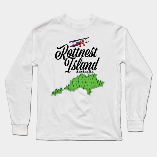 Rottnest Island Long Sleeve T-Shirt by nickemporium1